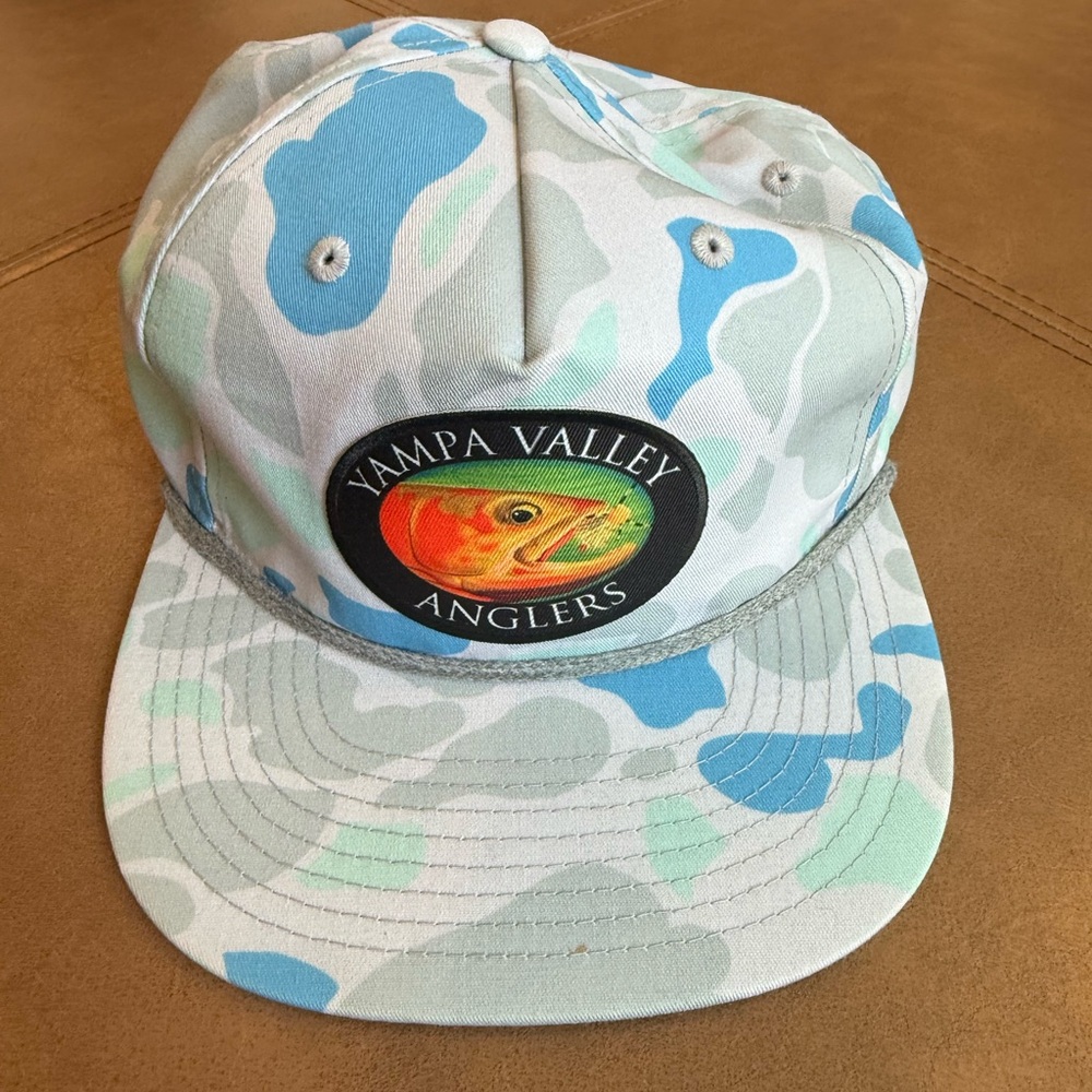 Yampa Valley Anglers Richardson 256 Camo Snapback Hat Fishing Cap